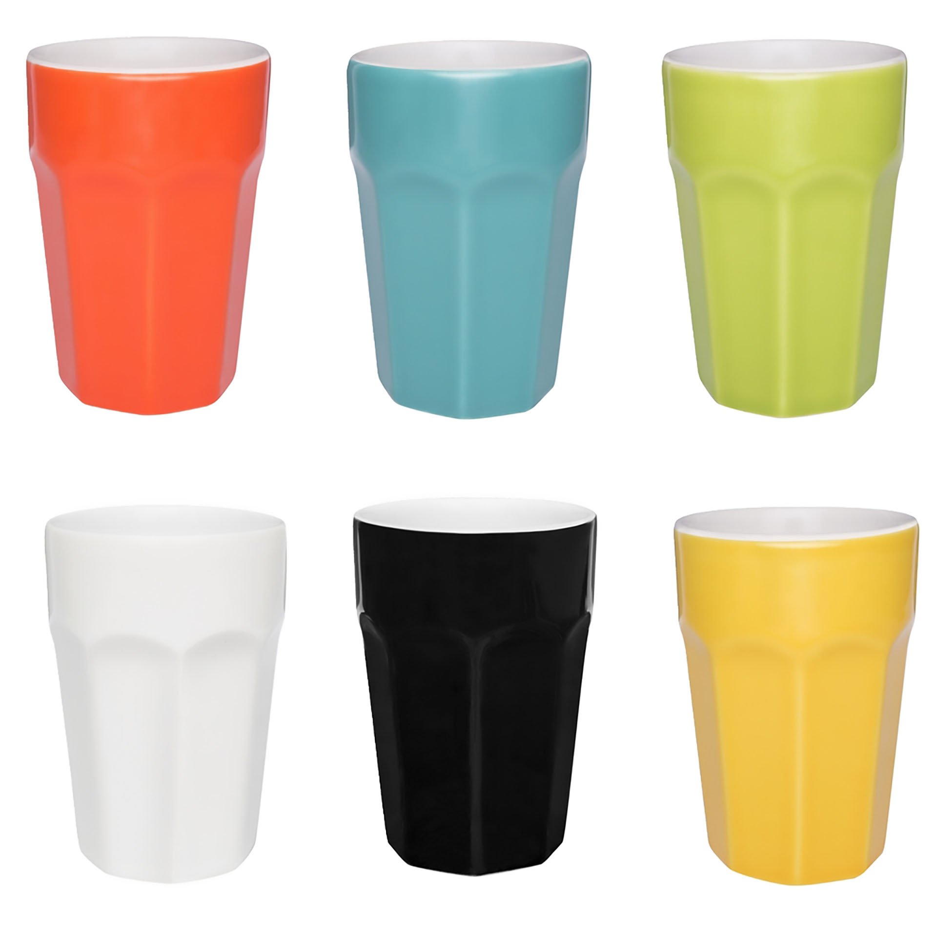 Texto: Os copos coloridos da Oxford são proposta de produtos reutilizáveis, pois podem substituir os copos descartáveis no ambiente de trabalho, por exemplo.