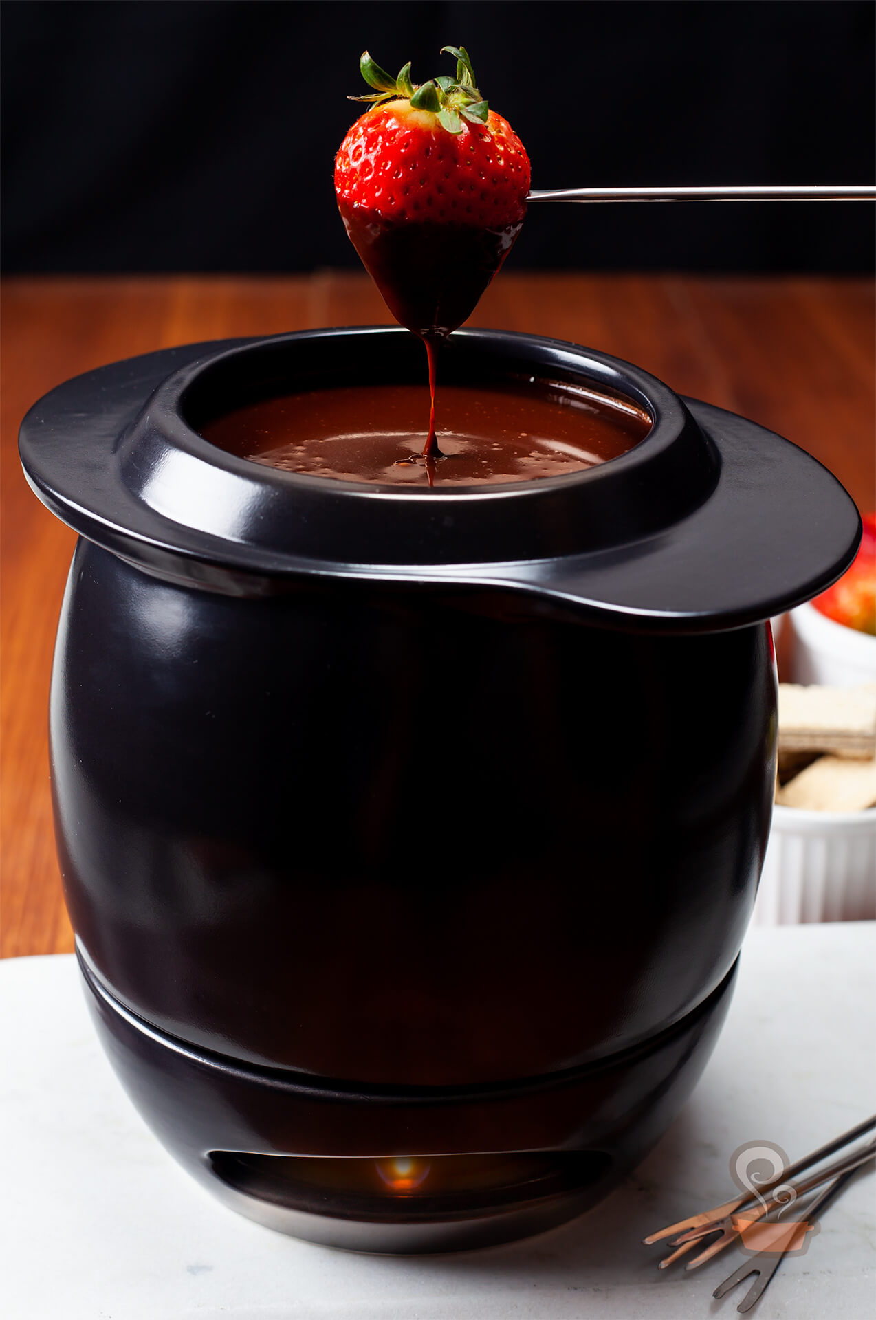 fondue de chocolate perfeito - foto: naminhapanela.com