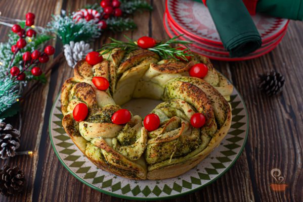 Rosca de pesto natalina - foto: naminhapanela